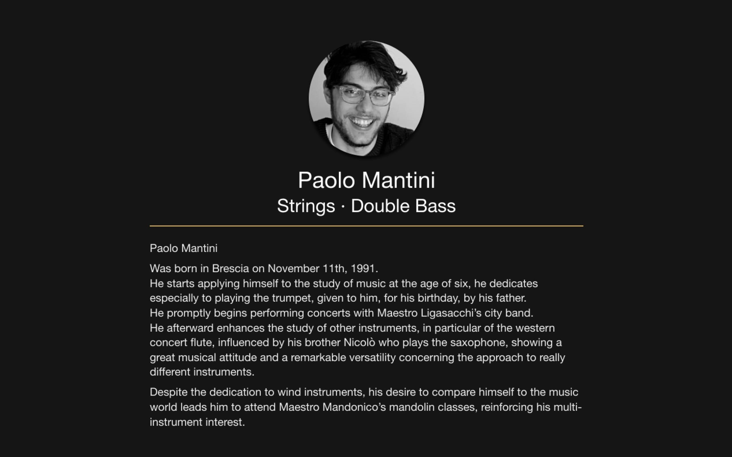 Clockbeats Orchestra Paolo Biography